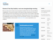 Tablet Screenshot of kooyisolatie.nl